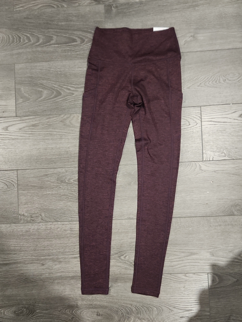 aerie Heathered Burgundy Leggings
